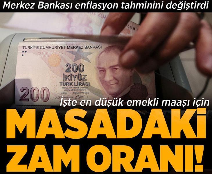 Merkez Bankası enflasyon tahminini değiştirdi: İşte en düşük emekli maaşı için masadaki zam oranı