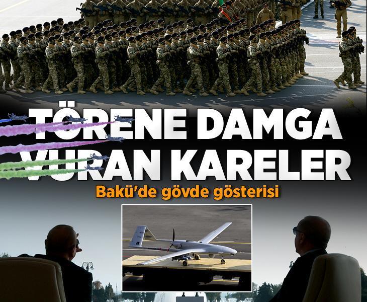 Azerbaycan, Karabağ Zaferi'nin 5. yılını askeri geçit töreniyle kutladı: Türk F-16'ları Bakü semalarında!
