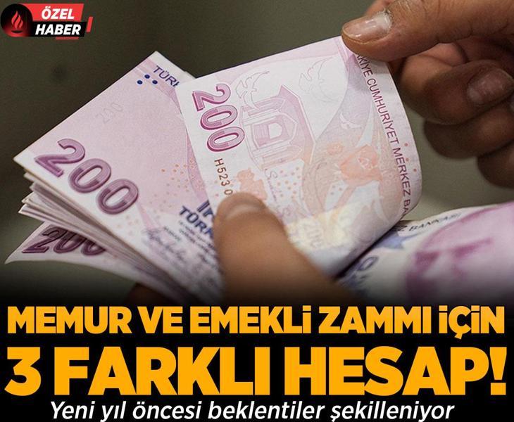 Memur ve emekli zammı için 3 farklı hesap! Yeni yıl öncesi beklentiler şekilleniyor