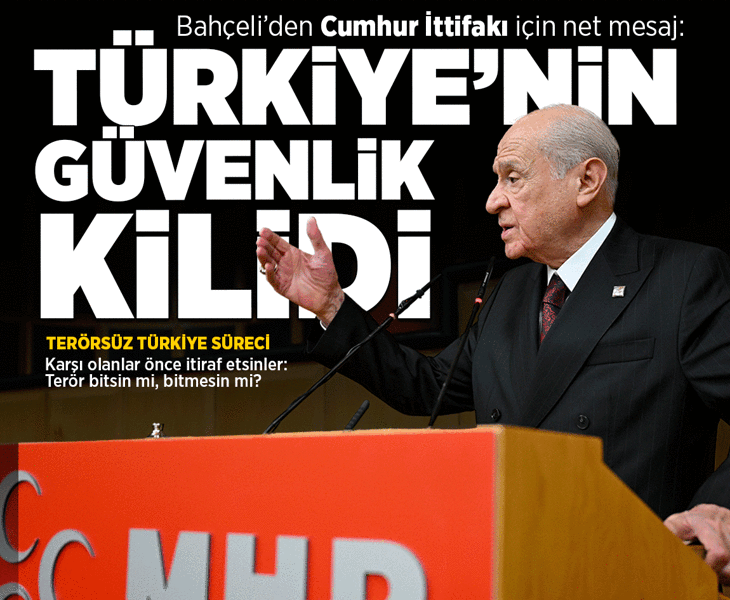 MHP lideri Devlet Bahçeli'den Grup Toplantısı'nda önemli açıklamalar