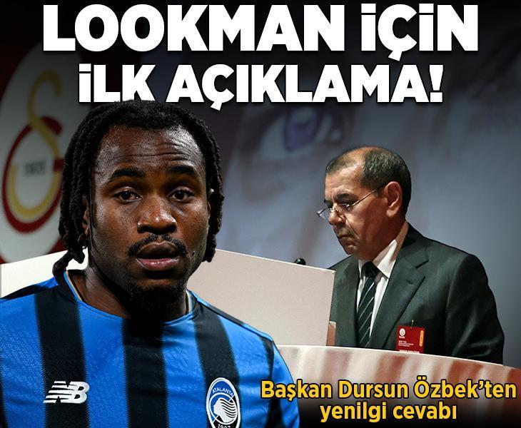 Galatasaray'dan Lookman için ilk açıklama! Başkan Dursun Özbek'ten yenilgi cevabı
