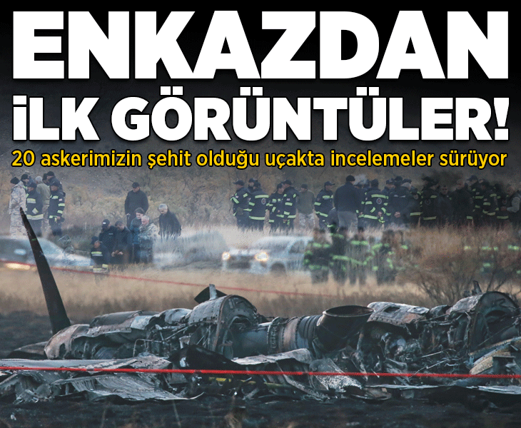 İşte 20 personelin şehit olduğu bölge! Düşen askeri kargo uçağının enkazında incelemelere başlandı