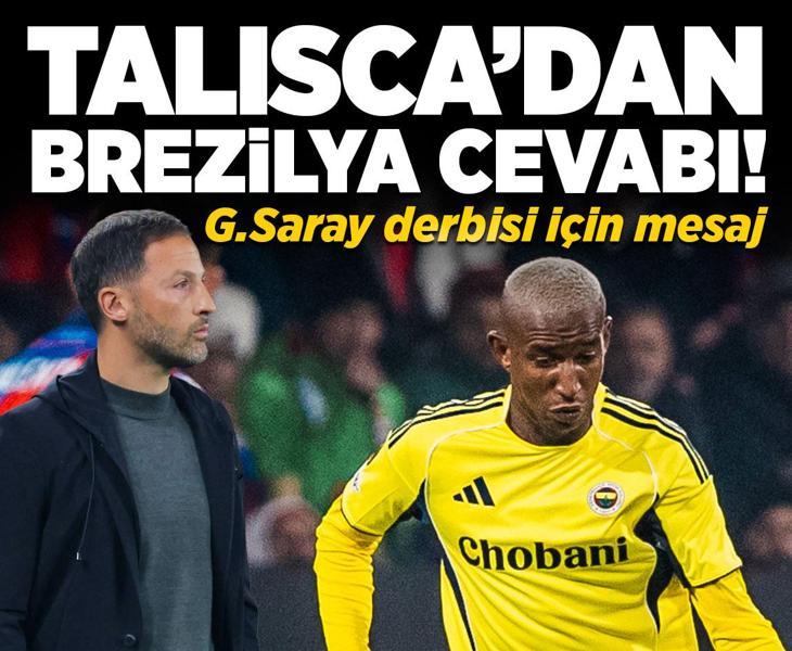Fenerbahçe'de Talisca'dan Brezilya cevabı! Son noktayı koydu