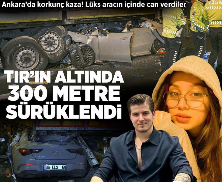 Ankara'da korkunç ölüm! Lüks araç TIR'ın altına girdi: 2 gencin cenazeleri ailelerine teslim edildi