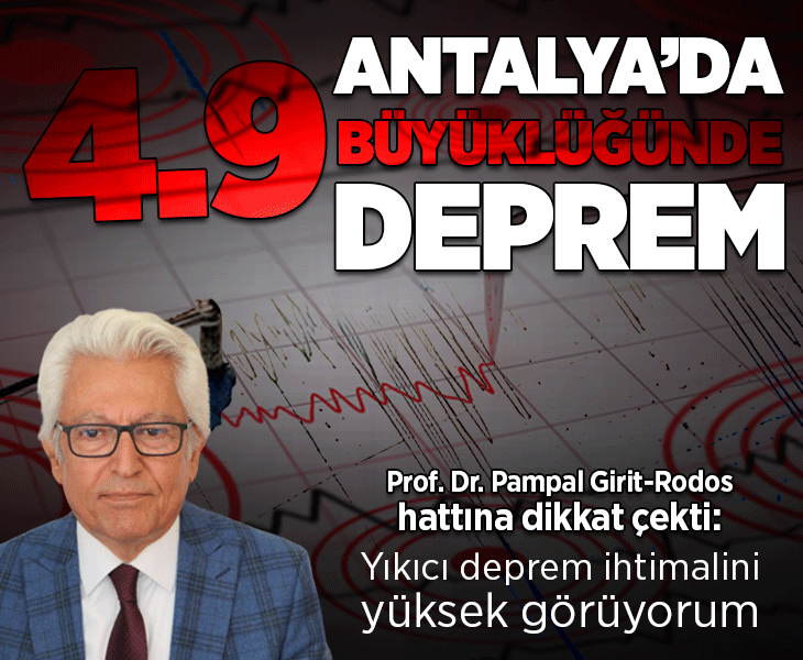 Son dakika... Antalya'da hissedilen deprem