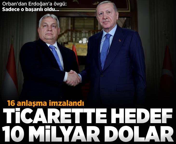 Cumhurbaşkanı Erdoğan'dan Macaristan Başbakanı Orban ile imza töreni ve ortak basın toplantısı