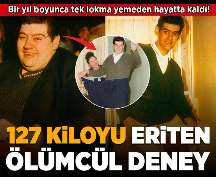 Bir yıl boyunca tek lokma yemeden hayatta kaldı! 127 kiloyu eriten ölümcül deney
