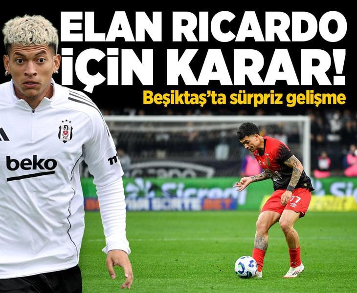 Elan Ricardo için karar verildi! Beşiktaş'ta sürpriz gelişme