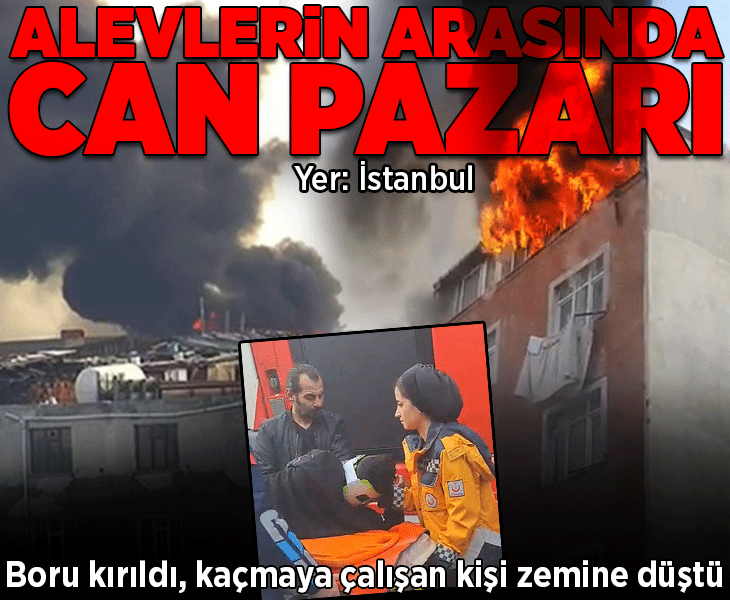 Sultangazi'de can pazarı: Alevler binayı sardı, 1 kişi yaralandı