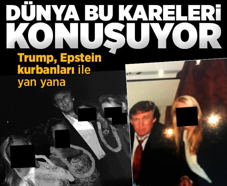 Dünyanın konuştuğu fotoğraflar! Trump, Epstein kurbanları ile yan yana