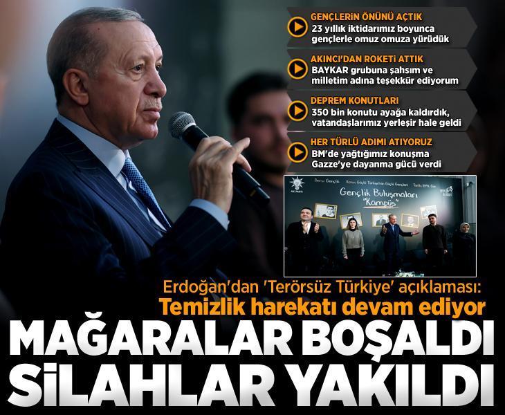 Cumhurbaşkanı Erdoğan'dan kampüs buluşmasında önemli açıklamalar