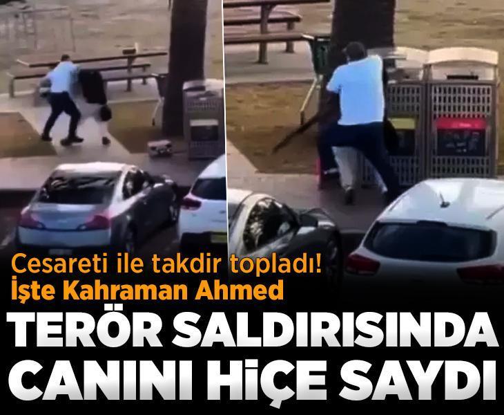 Müdahale edip silahı almıştı! Avustralya'daki terör saldırısının kahramanı Ahmed konuştu