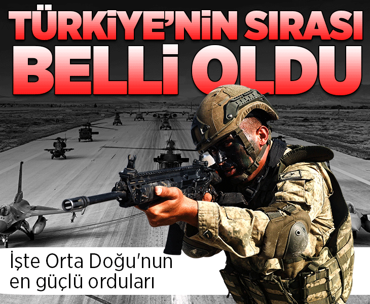 İşte Orta Doğu'nun en güçlü orduları! Türkiye kaçıncı sırada?