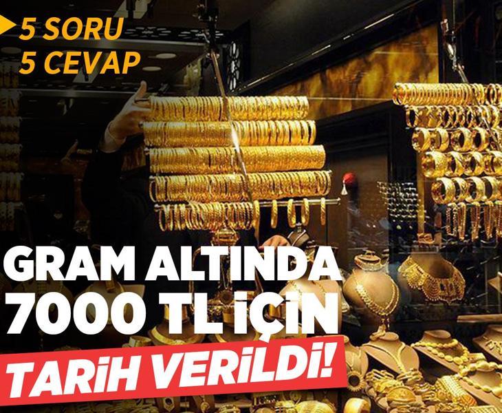 Gram altında 7000 TL için tarih verildi! 5 soru, 5 cevap