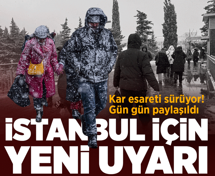 Meteoroloji'den 9 il için kuvvetli kar yağışı uyarısı! İstanbul'da yollar piste döndü