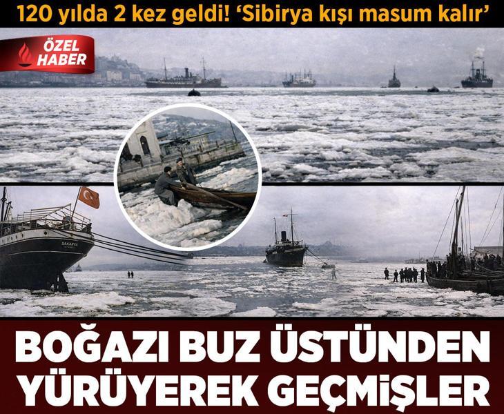 Boğazı buz üstünden yürüyerek geçmişler! 120 yılda 2 kez geldi: 'Sibirya kışı masum kalır'