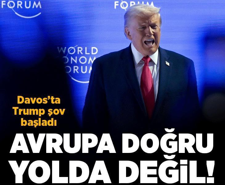 Son dakika... ABD Başkanı Trump Davos'ta konuşuyor: Avrupa iyi bir noktaya gitmiyor