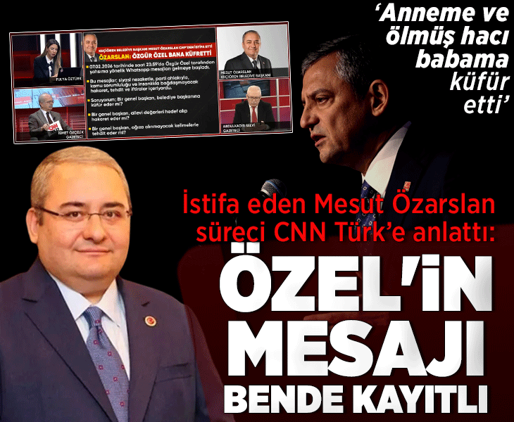SON DAKİKA! Keçiören Belediye Başkanı Mesut Özarslan CHP'den istifa etti