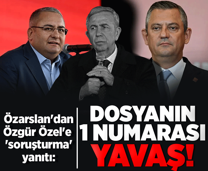 Mesut Özarslan'dan Özgür Özel'e 'soruşturma' yanıtı: Dosyanın 1 numarası Mansur Yavaş