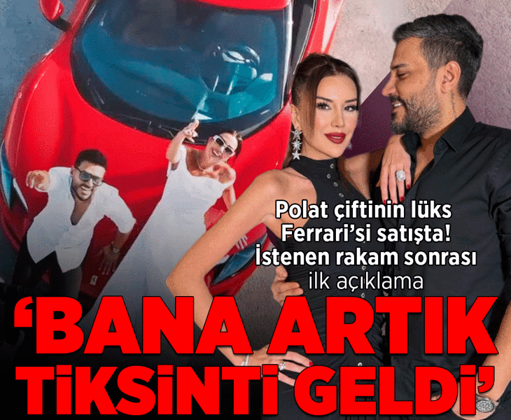 Dilan ve Engin Polat'ın kırmızı Ferrari'si satışta! İstenen fiyat dudak uçuklattı: Artık tiksinti geldi