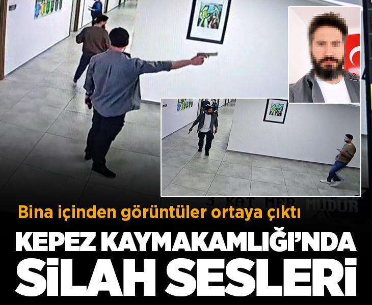 Son dakika... Antalya Kepez Kaymakamlık binasında silah sesleri
