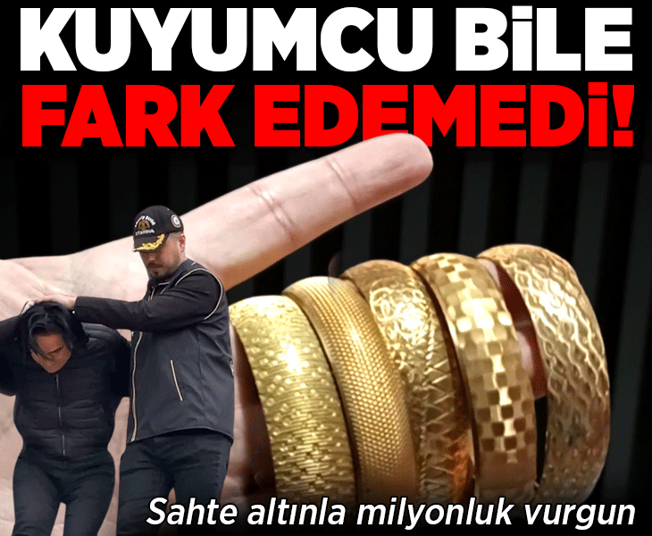 İstanbul'da sahte altın imalathanesine baskın! Kuyumcuların kontrolünden bu yöntemle geçmiş