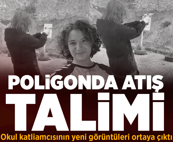 Okuldaki katliamdan 3 gün önce! İsa Aras Mersinli'den poligonda atış talimi... Görüntüler ortaya çıktı
