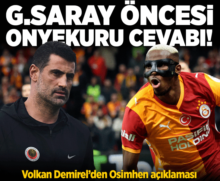 Galatasaray maçı öncesi Gençlerbirliği'nin planı ortaya çıktı! Volkan Demirel'den Osimhen açıklaması