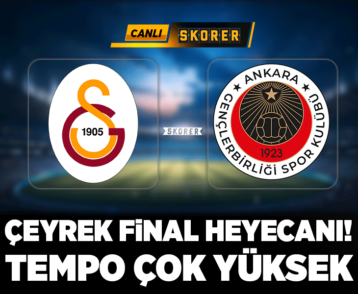 Türkiye Kupası'nda Galatasaray-Gençlerbirliği maçı