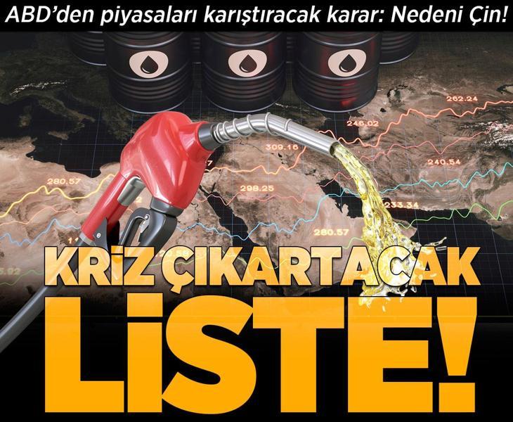 ABD'den İran petrolü kararı: Nedeni Çin! Kriz çıkartacak liste