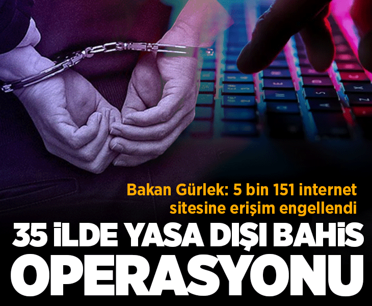 Son dakika... 35 ilde yasa dışı bahis operasyonu: Çok sayıda gözaltı var