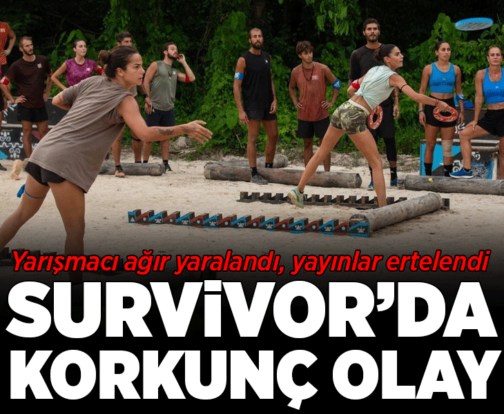 Survivor'da korkunç olay! Yarışmacı ağır yaralandı, yayınlar ertelendi