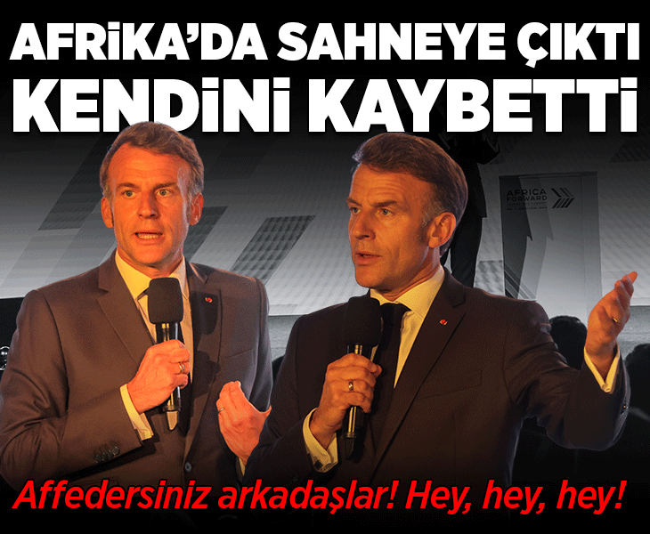 Macron, Afrika'da sahneye çıkıp katılımcılara bağırdı! 'Kendini sömürgeci gibi davranmaktan alıkoyamıyor'