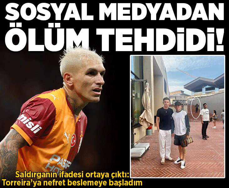 Son dakika: Galatasaraylı Lucas Torreira ve saldırgan aynı karede! Sosyal medyadan ölüm tehdidi
