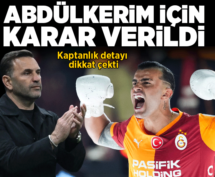 Galatasaray'dan Abdülkerim Bardakcı kararı! Kaptanlık detayı dikkat çekti