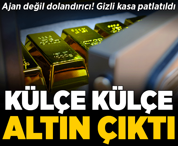 Eski ajan 'usta dolandırıcı' çıktı! Gizli kasa patlatıldı: Evinde külçe külçe altın bulundu
