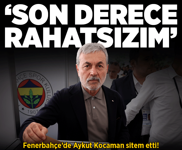 Fenerbahçe'de Aykut Kocaman sitem etti! 'Son derece rahatsızım'