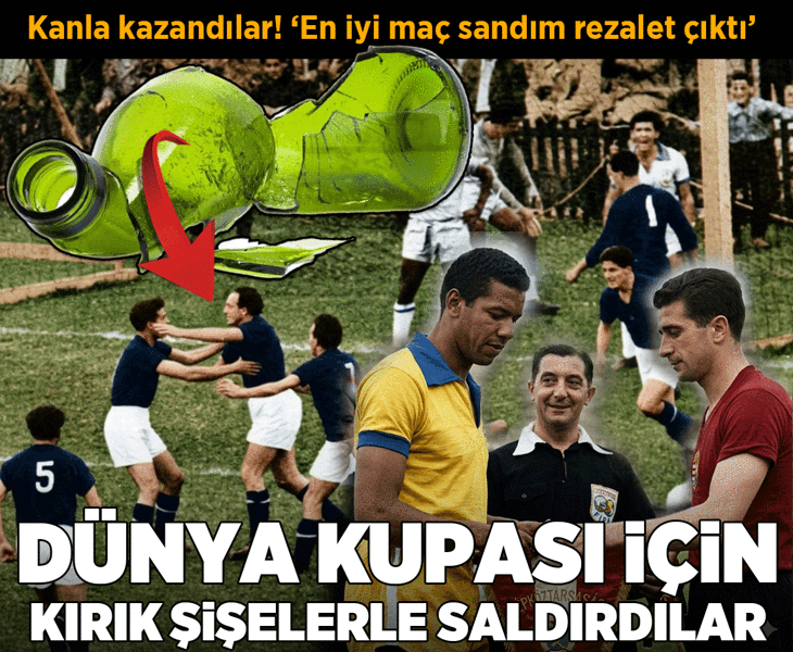 Dünya kupası için kırık şişelerle saldırdılar! Kanla kazandılar: En iyi maç sandım rezalet çıktı