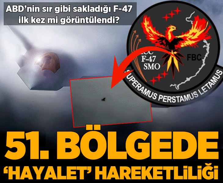 51.Bölgede 'hayalet' hareketliliği! ABD'nin sır gibi sakladığı F-47 ilk kez mi görüntülendi?
