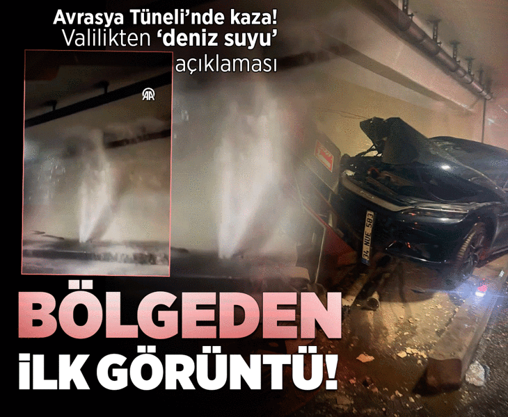 Son dakika... Avrasya Tüneli'nde kaza! Tünel trafiğe kapatıldı