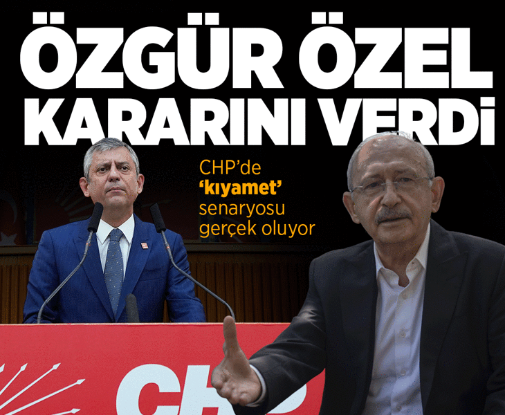 Son dakika... Özgür Özel: Yarın benim konuşacağım grup toplantısı yapılacak