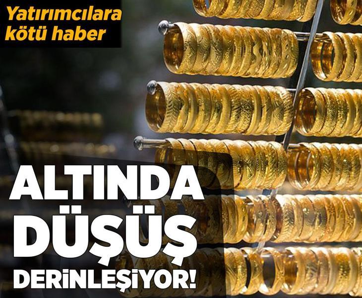 Altın yatırımcısına kötü haber! Düşüş derinleşiyor