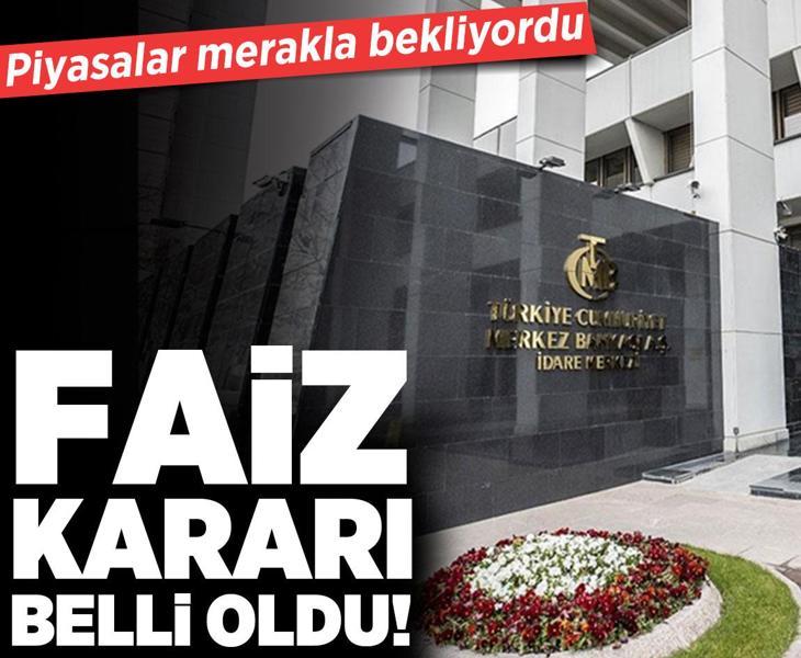 Son dakika: Merkez Bankası'nın faiz kararı belli oldu