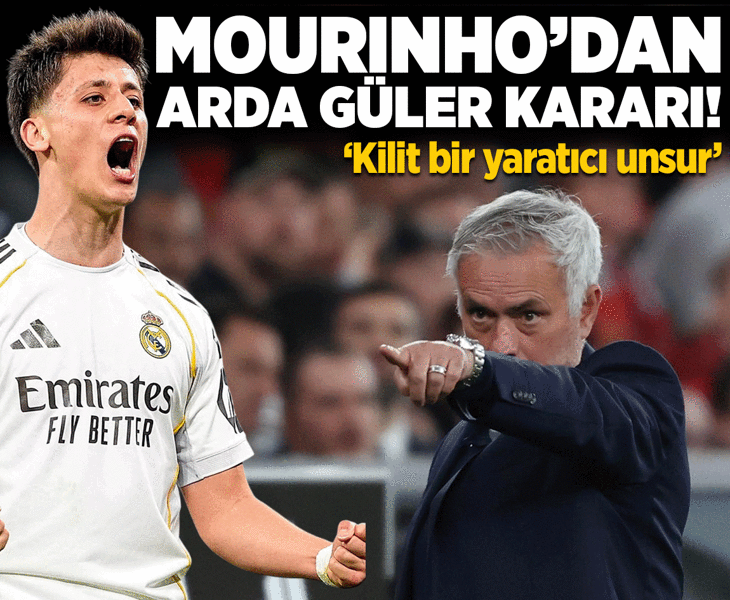 Jose Mourinho'dan orta saha için Arda Güler kararı! 'Kilit bir yaratıcı unsur'