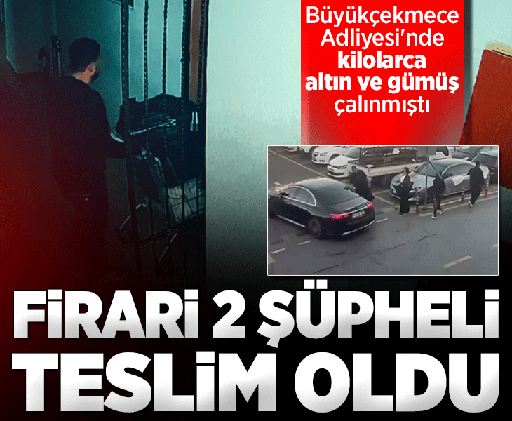 Büyükçekmece Adliyesi'ndeki hırsızlık: Firari 2 şüpheli Türkiye'de teslim oldu