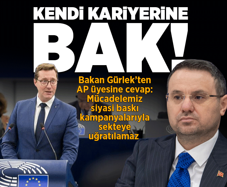 Bakan Gürlek'ten Avrupa Parlementosu üyesi Prebilic'e 'yaptırım' cevabı: Kendi kariyerine bak!