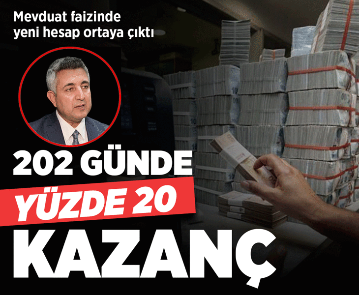 Mevduat yeniden güvenli liman oldu! TL'de kalanlar yıl sonuna kadar yüzde 20 getiriyi cebine koyabilir