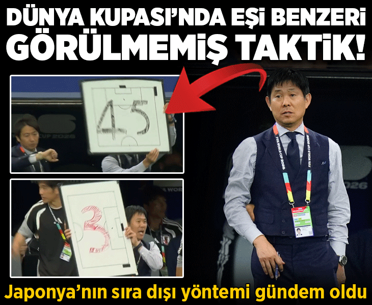 Dünya Kupası'nda Japonya'dan eşi benzeri görülmemiş taktik! Sıra dışı yöntem gündem oldu