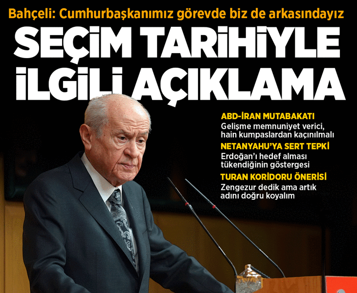 Son dakika... MHP lideri Bahçeli'den açıklamalar