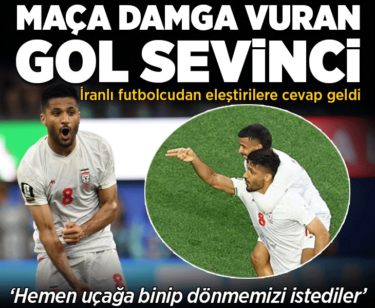 Dünya Kupası'nda İranlı yıldız Mohebi’nin 'silah işaretli' gol sevinci olay oldu! 'Hemen uçağa binip dönmemizi istediler'